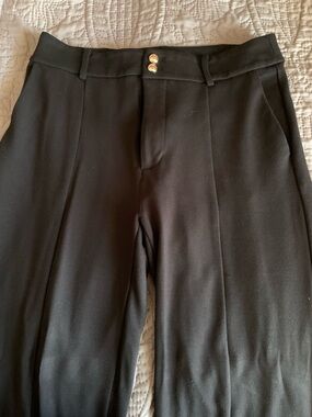 Elie Tahari Black Women's Dress Pants with Gold Buttons